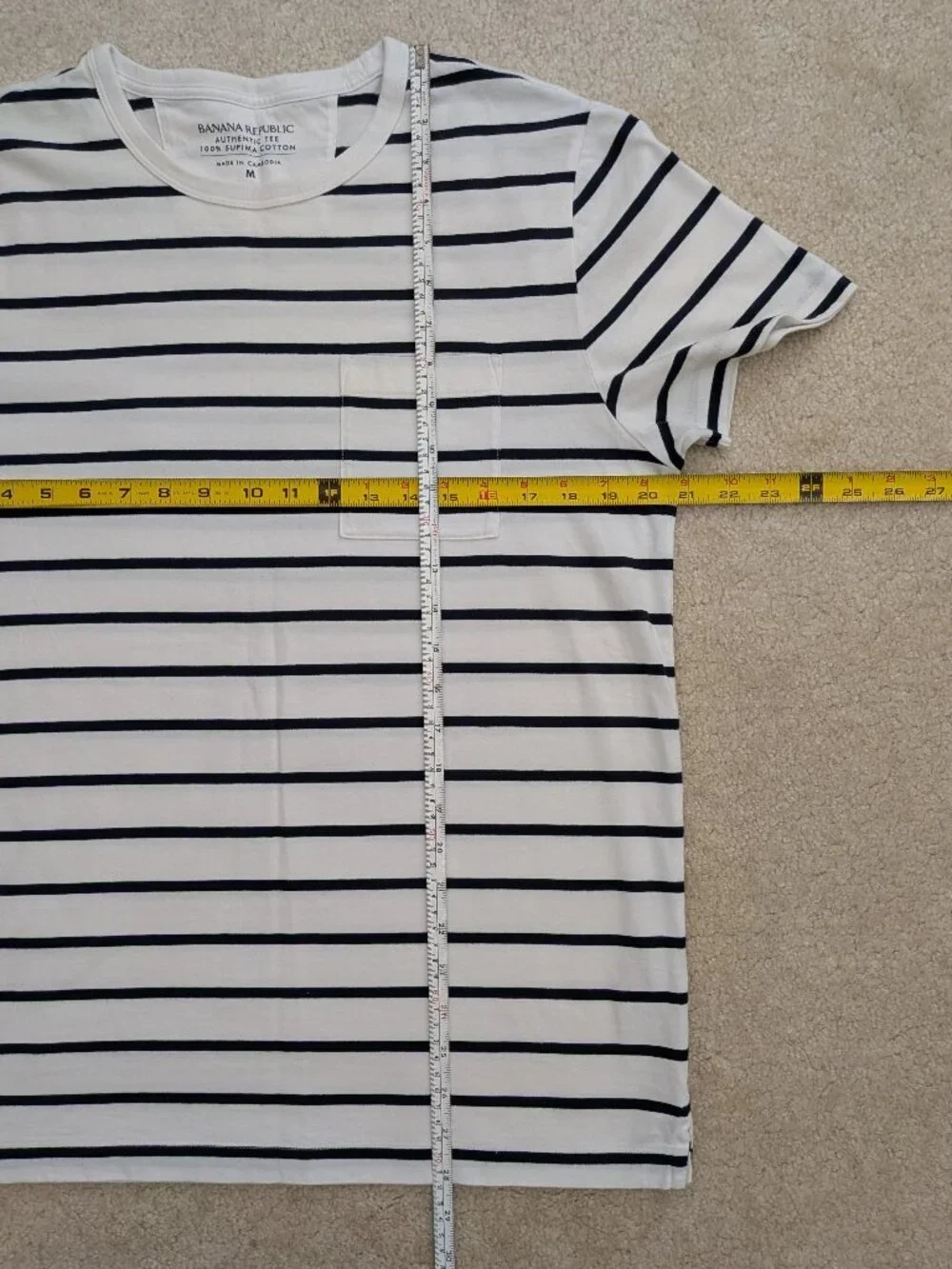 Banana Republic striped shirt medium supima cotton